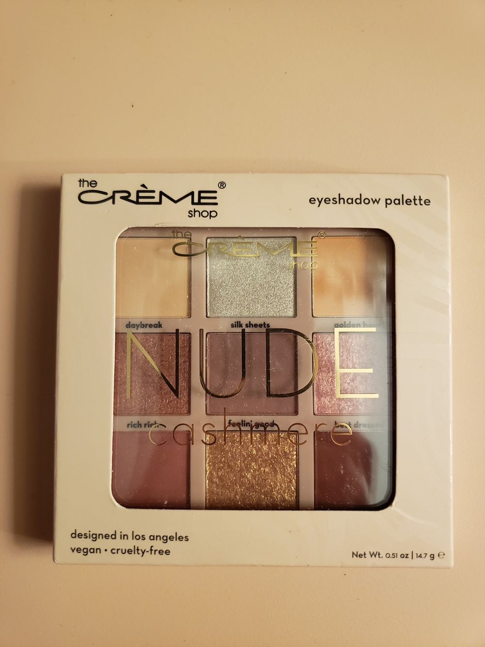 the Crème shop Nude Cashmere Eyeshadow Palette Brown & Gold NWT Eyeshadow